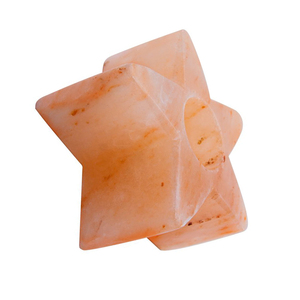 Himalayan Salt Star Tealight <b>Candle</b> Holder Handmade Natural <b>Pink</b> Crystal Eco-Friendly Modern Rustic Home Decoration Feng Shui - Product Image 3