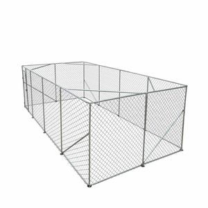 Recinto per Cani da Esterno XL 10FT X 20FT TMG DCP1020 con Recinzione a Catena e Cancello Bloccabile, Cuccia per Esercizio Animali Domestici, Recinto da 6FT per Cani da Esterno - Product Image 1