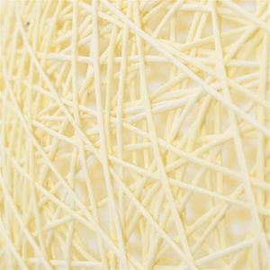 Venta al por mayor, paquete de 2, pantalla de lámpara de ratán y cáñamo, cubierta de luz colgante esférica tejida a mano, diseño creativo de nido para decoración del hogar, OEM ODM - Product Image 6