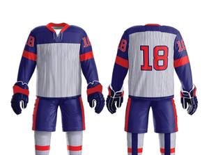 Uniforme de hockey sur glace de qualité supérieure, léger, à prix abordable, entièrement personnalisable, anti-plis, avec un design dernier cri. - Product Image 3