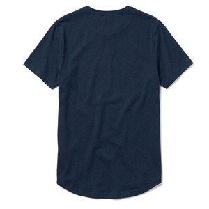 Camiseta de Manga Corta con Cuello Redondo, 100% Algodón de Alta Calidad, Dobladillo Curvo, Logotipo Frontal, Transpirable, Marca Privada, Venta al Por Mayor - Product Image 6