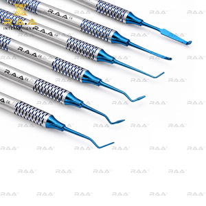 Kit de Restauration Dentaire en Composite avec Instruments Bleus Revêtus de Titane, 6 Pièces, Instruments Dentaires RAA-411 Certifiés CE, Qualité Supérieure - Product Image 2