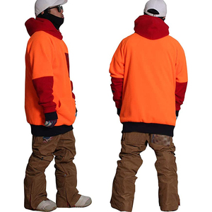 Sudadera con capucha de forro polar verde neón extragrande para hombre con detalles negros en las mangas y bolsillo frontal, estilo urbano de invierno. - Product Image 5