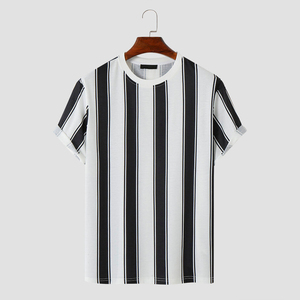 เสื้อยืดแฟชั่นลำลองแบบใหม่ สไตล์สั่งทำ เสื้อยืดแขนสั้นผู้ชาย คุณภาพดี เสื้อยืดผู้ชายสไตล์ไฮสตรีท ผลิตในปากีสถาน - Product Image 1