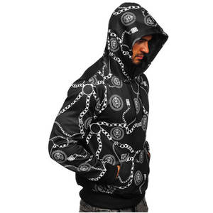 เสื้อฮู้ดผู้ชายสำหรับฤดูใบไม้ร่วง - โพลีเอสเตอร์ 100% เป็นมิตรกับสิ่งแวดล้อม พิมพ์ลายแบบระเหิด ป้องกันรอยยับ และระบายอากาศได้ดี - Product Image 6