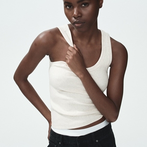 Manufacturing High Quality Women's Adult Size Solid Color Custom OEM Design 100% Cotton Jersey Lace Front Sporty Style Tank <b>Tops</b> - Product Image 5