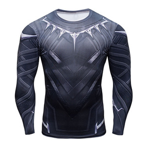 Custom Printed Rash Guard Moisture Wicking <b>Compression</b> <b>Shirt</b> Lightweight Breathable for Martial Arts Running - Product Image 6