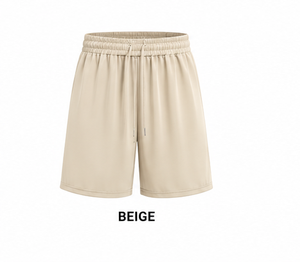 Shorts de sport pour homme, couleur unie, séchage rapide, taille élastique, cordon de serrage, décontractés, pour la gym et l'entraînement, blanc, noir, gris - Product Image 2