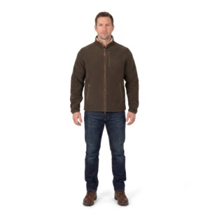 Veste Softshell Homme Personnalisée Marron Foncé Doublée Polaire Respirante Entièrement Zippée Hiver Chaud OEM ODM Extérieur Décontractée - Product Image 2