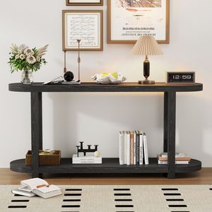 Mesa Consola Moderna Minimalista U_STYLE con Chapa de Fresno, Diseño de Escritorio Optimizado para Salas de Estudio, Entradas o Pasillos - Product Image 1