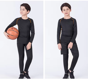 Conjunto de Compresión Deportiva SPRINT SPORTS para Niños, Manga Larga, Negro, Transpirable, Spandex, Ropa Deportiva de Invierno para Esquí - Product Image 5