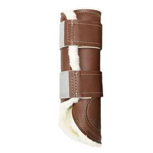 Nouvelles Bottes de Protection pour Chevaux en Coton et Cuir Bondé, Design Western de Luxe Personnalisé, Bandes de Sécurité pour la Protection des Jambes, Équipement d'Équitation Équin - Product Image 4