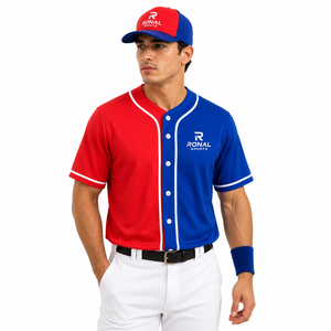 Maillot de baseball unisexe grande taille à séchage rapide et respirant, 100 % polyester, imprimé en 3D, manches courtes, dernier design 2026, vêtements de sport d'équipe - Product Image 3