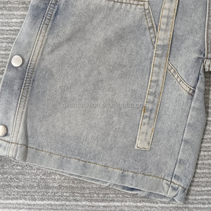 Pantalones Cortos de Mezclilla Hechos a Medida para Hombre, Corte Recto, Moda Urbana, Casuales - Product Image 3