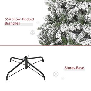 Albero di Natale Realistico in PET da 2,3 m, Pre-Illuminato a Batteria, Personalizzabile, di Alta Qualità, Grande Albero Innevato per Esterni 300cm - Product Image 5
