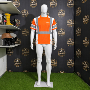 Hot Sale <b>High</b> Visibility Safety Reflective Hi <b>Vis</b> <b>T</b>-<b>Shirt</b> Work Wear Waterproof LED Flash Customized Design Quick Dry Breathable - Product Image 5