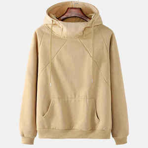 Cotton Hoodie Lightweight Soft Pullover Sweatshirt Breathable <b>Fabric</b> Adjustable Hood Casual Everyday Wear - Product Image 1