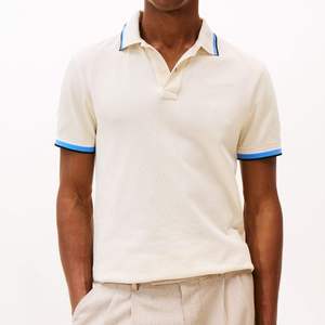 Camiseta de Golf Personalizada, Tejido de Rizo, 100% Algodón, Antiarrugas, Absorbe la Humedad, Transpirable, Servicio OEM, Logotipo, Ropa Deportiva para Hombre - Product Image 2