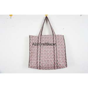 Bolso Tote de Algodón a Rayas Vintage de Lujo de Alta Gama para Mujer, con Asa Larga, Ideal para Viajes de Verano, Playa, Almacenamiento y Exhibición - Product Image 2