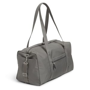 Gray Polyester <b>Duffel</b> <b>Bag</b> with Zipper Closure Large Capacity Sport Gym Travel <b>Bag</b> - Product Image 1