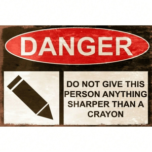 CIFbuy <b>Retro</b> Style Humorous Metal <b>Sign</b> Vintage Wooden Wall Art for Office and Mancave TikTok for Temu Pick up Service - Product Image 1