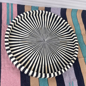 Bandeja de servicio con incrustaciones de hueso artesanal de exportador indio para mesa de centro o cocina y exhibición de tocador disponible en suministro al por mayor - Product Image 5