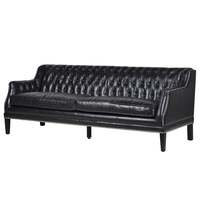 Canapé de luxe moderne trois places gonflable Chesterfield Buff en cuir véritable nouvelle collection de meubles de salon