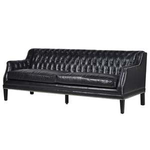 Moderno de lujo de tres plazas inflable Chesterfield Buff sofá de cuero genuino elegante nueva colección para muebles de sala de estar - Product Image 3