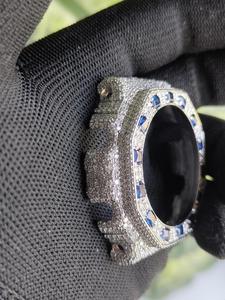 Loista Jewels – Lunette de montre de luxe en acier inoxydable octogonale, sertie de cristaux étincelants, cadre de protection personnalisé style Hip Hop, modèle homme - Product Image 5