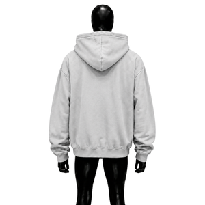 Silver Oversized Zip Up Hoodie With Dollar <b>Sign</b> Logo Custom Streetwear Graphic Hooded Sweatshirt Unisex Casual Fashion Wear <b>Sale</b> - Product Image 2