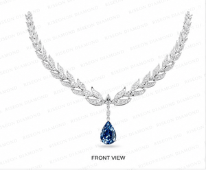 Elegant Layered Station Pink Lab Diamond <b>Necklace</b> Premium Sterling Silver Bezel Set Cascading Row Luxury Occasion Fine Jewelry - Product Image 2
