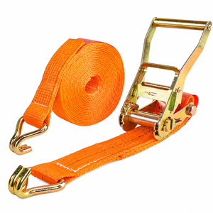 Sangle d'arrimage à cliquet en polyester de qualité supérieure, certification CE, fabrication OEM, service de marque privée pour le transport de marchandises industrielles - Product Image 1
