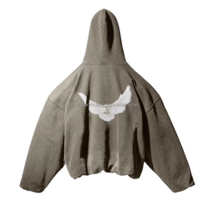Sudaderas con Capucha Extra Grandes Unisex de Alta Calidad para Invierno, con Impresión Digital Sólida y Logotipo Personalizado, de Algodón/Poliéster, Transpirables y de Secado Rápido para Hombre y Mujer - Product Image 2