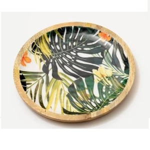 Assiette de service en bois en forme de fleur pour salades et soupes, vaisselle, idéale pour les amuse-gueules, bonbons et noix - Vente chaude - Fournisseur Inde - Product Image 3