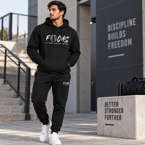 Ensemble de survêtement unisexe streetwear pour homme, pantalon de jogging et sweat à capuche oversize, 100% coton, impression personnalisée - Product Image 3