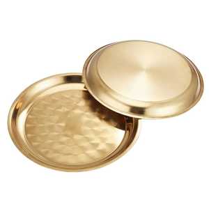 Elegant Silver Rectangular Serving Tray with Artistic Gold Poppy <b>Flower</b> Handle Luxury Designer Metal Platter Wedding Gift - Product Image 4