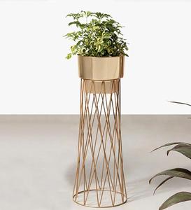 Macetas de metal Zig-Zag, diseño colgante de moda para balcón y sala de estar, acabado recubierto de polvo, eleva tu espacio para jardín y hogar - Product Image 4