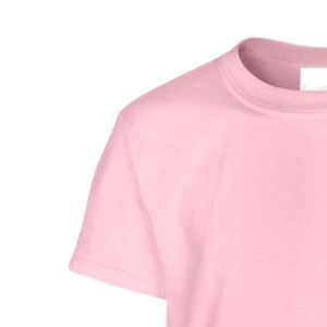 Camiseta Rosa de Manga Corta con Cuello Redondo para Adolescentes, con Diseño Gráfico Pequeño en Vinilo, para la Escuela, Uso Diario, Ropa Cómoda para la Calle - Product Image 4