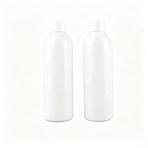 Bouteille ronde en plastique PET blanc de 8 oz, col 24-410 - Product Image 2