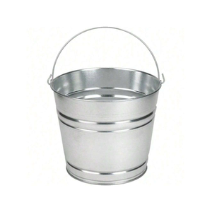 Seau en acier galvanisé de qualité supérieure avec poignée, seau métallique pour le nettoyage domestique, le jardinage et le rangement, décoration intérieure - Product Image 1