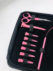 Kit Profesional de Herramientas para Extensiones de Cabello de Acero Inoxidable, Alicates Rosados, Aguja de Tracción, Enhebrador de Bucles, Anillas Micro, Clips para Cabello - Product Image 5