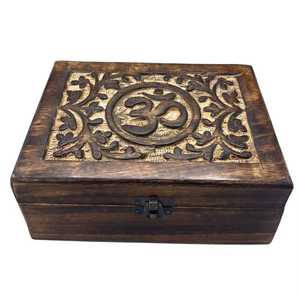 Handmade Curio Craft <b>Wooden</b> Box Engraved Rectangle Inlay Flower Design Tabletop Decoration Craft Wedding <b>Gift</b> - Product Image 3