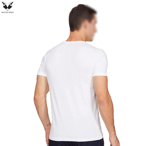 Camisetas de Buena Calidad Blancas con Detalles Verdes, Transpirables, con el Diseño Más Reciente, Servicio OEM, Camisetas de Hombre 100% Algodón Tejido - Product Image 2