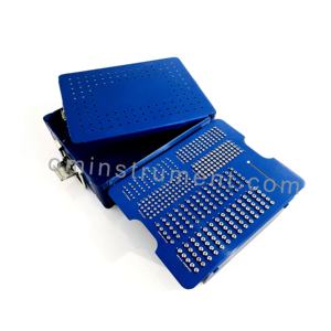 Implant orthopédique de stérilisation en alliage d'aluminium 2.0mm 2.7mm 3.5mm Boîtier vide pour instruments chirurgicaux en os Boîte à vis ISO CE Approved - Product Image 4