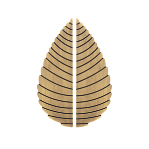 Poignées de porte modernes en aluminium en forme de feuille, poignées de placard, quincaillerie de meubles, laiton noir mat, paire 200mm 300mm - Product Image 2