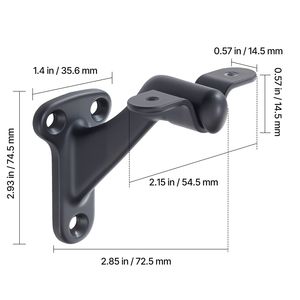 Set di 6 Staffe per Corrimano in Acciaio Resistente con Regolazione Angolare Flessibile per Facile Installazione di Ringhiere - Product Image 4