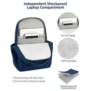 Nouveauté, sac à dos scolaire tendance de haute qualité, nouveau design, logo personnalisé, fermeture éclair fluide, confortable, grande capacité, léger - Product Image 3