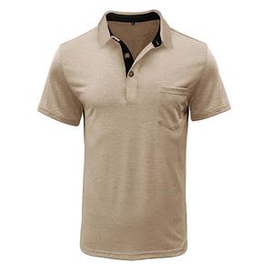 Stand-<b>collar</b> Short-sleeved Men's <b>Shirt</b> Business-style Pure Cotton Stand-<b>collar</b> <b>T</b>-<b>shirt</b> for Men - Product Image 2
