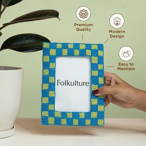 กรอบรูปประดับลูกปัดสไตล์พื้นบ้านสำหรับติดผนังหรือวางบนโต๊ะ |   กรอบรูปแนวคิดแคนดิดเอสเธติก สไตล์น่ารัก โบโฮ โดดเด่น สำหรับตั้งโชว์แนวนอน - Product Image 2