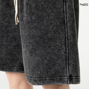 Nouveaux shorts d'été déchirés pour hommes 2026 en toile et élasthanne/polyester, avec cordon de serrage, coupe ample, taille mi-haute, respirants et écologiques - Product Image 4